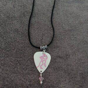 PINK PANTHER GUITAR PICK NECKLACE